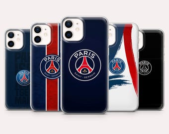PSG Phone Case Football Soccer Cover for iPhone 17, 16, 15, 14, 13, 12, Samsung S25, S24, S23, S22,A16,A26,Pixel 10,9A