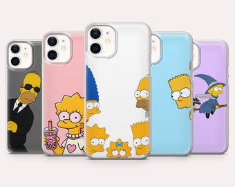 Simpsons Phone Case Springfield Homer Cover for iPhone 17, 16, 15, 14, 13, 12, Samsung S25, S24, S23, S22,A16,A26,Pixel 10,9A