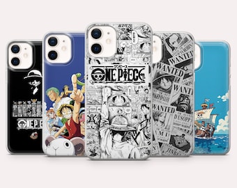 Funda para teléfono One Piece Anime Luffy para iPhone 17, 16, 15, 14, 13, 12, Samsung S25, S24, S23, S22, A16, A26, Pixel 10, 9A