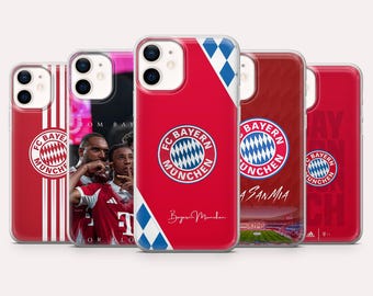 FC Bayern Phone Case Football Soccer Cover for iPhone 17, 16, 15, 14, 13, 12, Samsung S25, S24, S23, S22,A16,A26,Pixel 10,9A