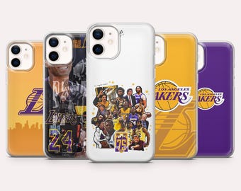 Lakers Phone Case NBA Basketball Cover for iPhone 17, 16, 15, 14, 13, 12, Samsung S25, S24, S23, S22,A16,A26,Pixel 10,9A