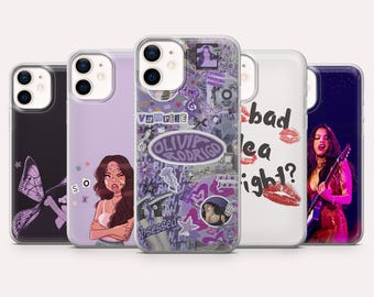Funda para teléfono Olivia Rodrigo con la portada del álbum de la estrella del pop para iPhone 17, 16, 15, 14, 13, 12, Samsung S25, S24, S23, S22, A16, A26, Pixel 10, 9A