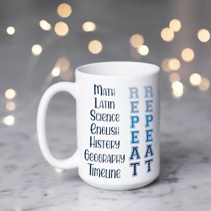 CC Memory Work Mug Tutor Gift Director Gift Classical Conversations Community Day Personalized Mug C1 TimelineTumbler Option image 1