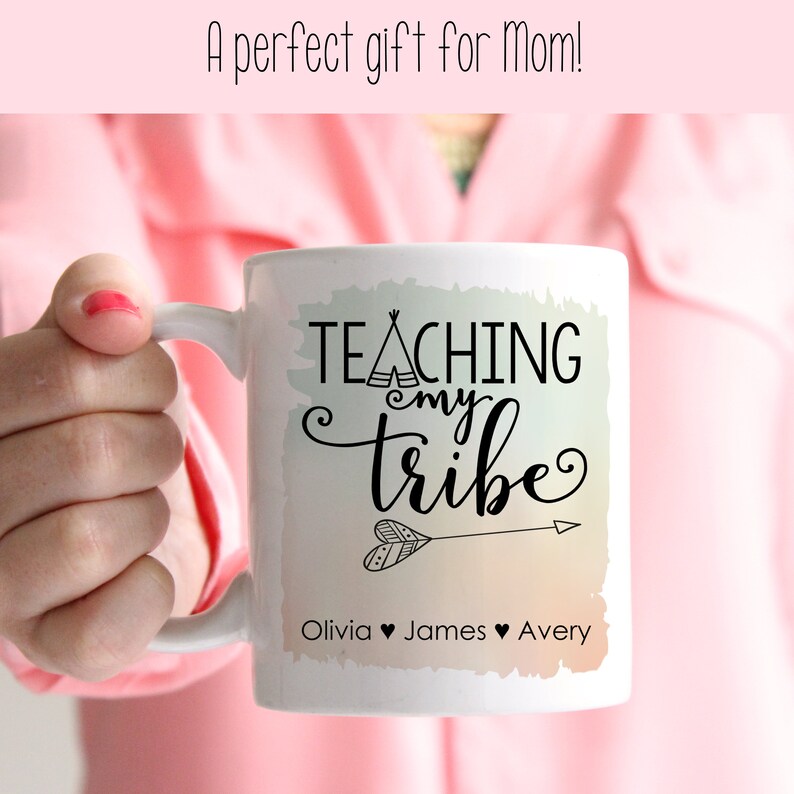 Homeschool Mom Large 15 oz Size Mug Gift for Homeschool Mom Tumbler Also Available Gift for Mother's Day Teaching My Tribe image 5