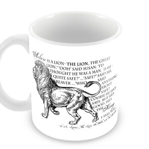 Chronicles of Narnia Mug, Aslan Quote, Literary Gift for Fan of C.S. Lewis image 2