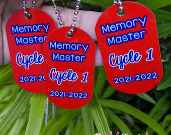 CC Memory Master Commemoration Tags, Classical Conversations, Subject Master Options, Personalized or Custom