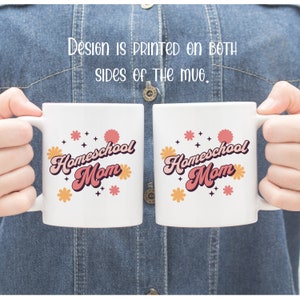 Homeschool Mom Large 15 oz Size Mug Gift for Homeschool Mom Tumbler Also Available Homeschooling Gift for Mother's Day Retro Style image 6