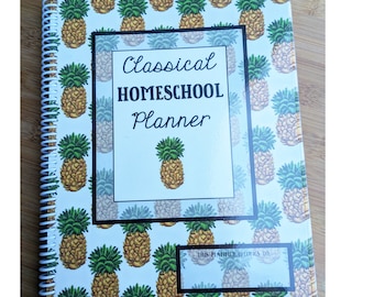 Classical Homeschool Planner – Printed and Spiral Bound for Classical Conversations Families, Lesson Planner, Undated Calendars