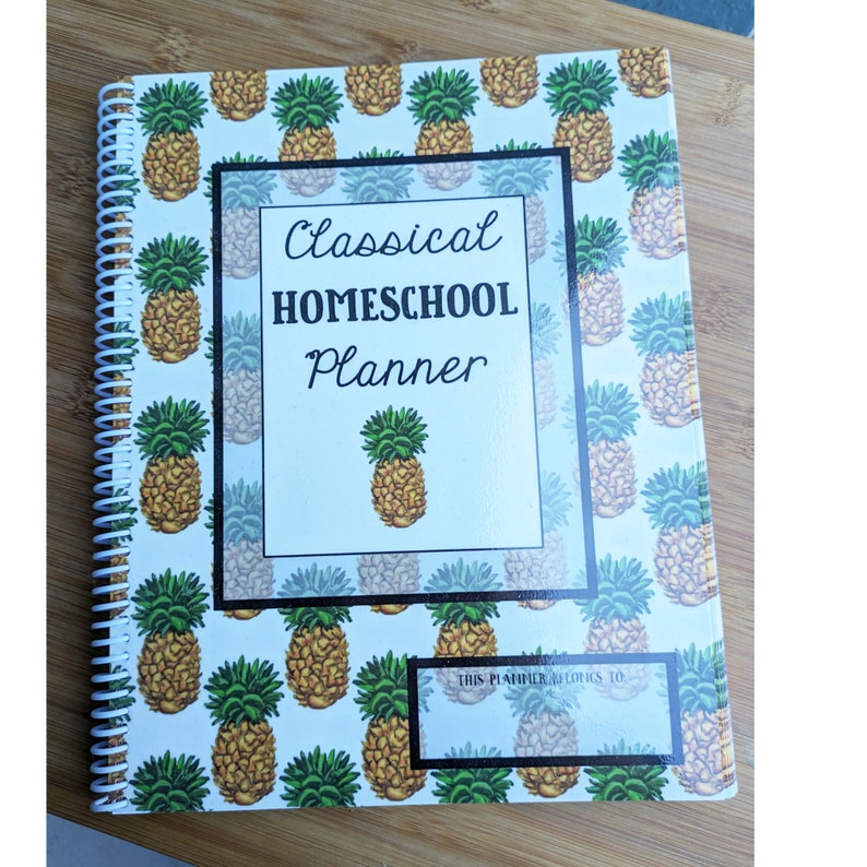 Classical Homeschool Planner Printed and Spiral Bound for Classical Conversations Families, Lesson Planner, Undated Calendars image 1