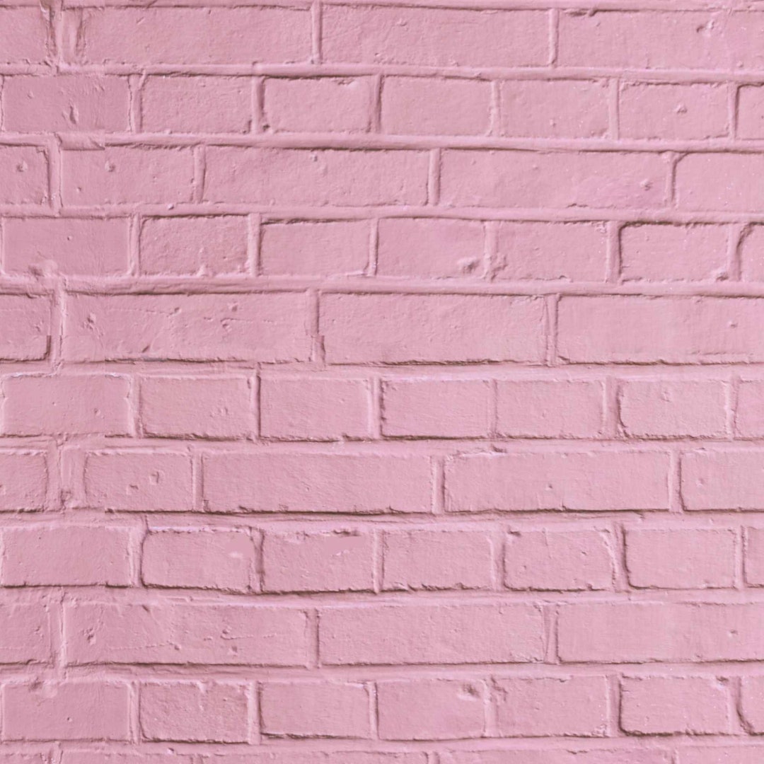 Dollhouse Pink Brick Wall 1/12 Miniature Printable Diorama Roombox