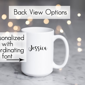 Homeschool Mom Personalized Large 15 oz Size Mug Personalized Gift for Home School Mom, List of All the Jobs image 3