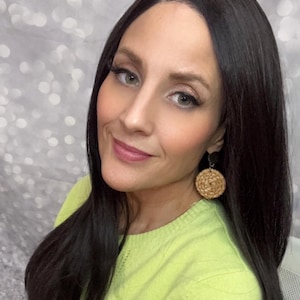 18” Soft Black Layered Side Part Wig| Luxury wig | Synthetic Lace Front Wig | Savannah