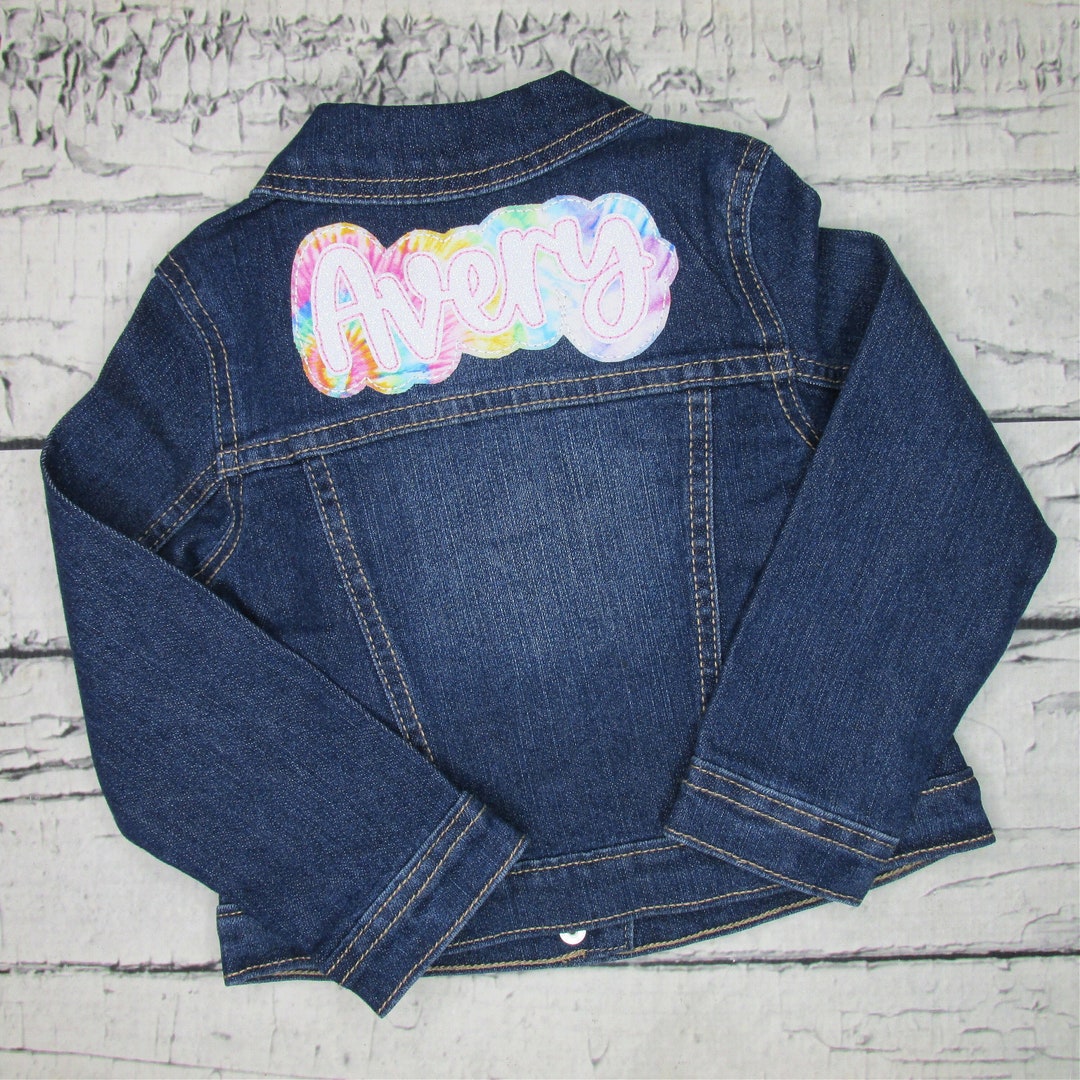 Girls Personalized Jean Jacket Toddler Jean Jacket Girls Denim Jacket