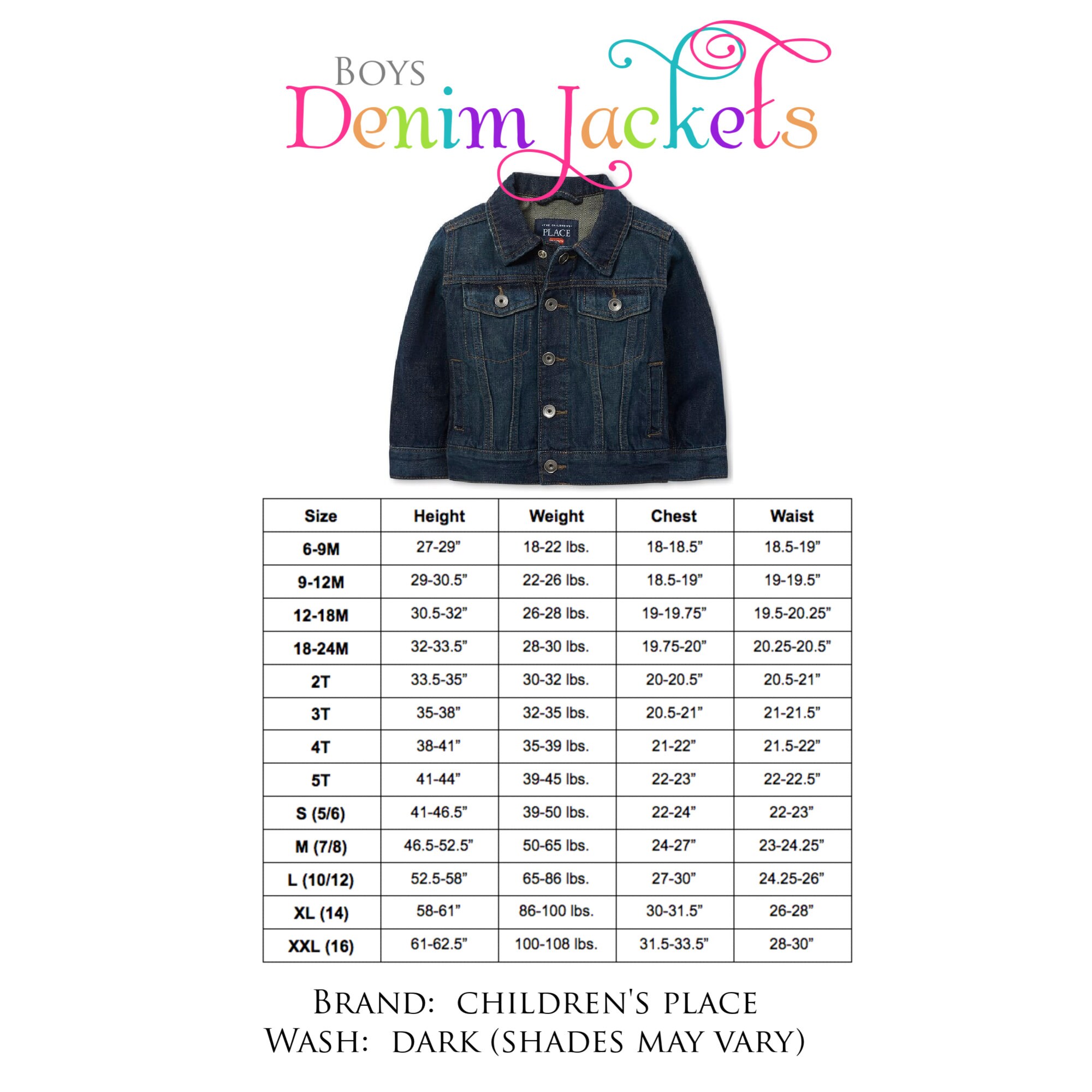 Boys Personalized Denim Jacket - Monogrammed Jean Jacket