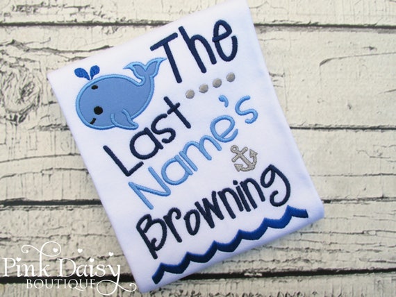 Boys Adoption Shirt - Whale Adoption Shirt - Blue Gray - Nautical - Officially - New Last Name - Adoption Gift - Personalized Shirt - Gotcha Il_570xn