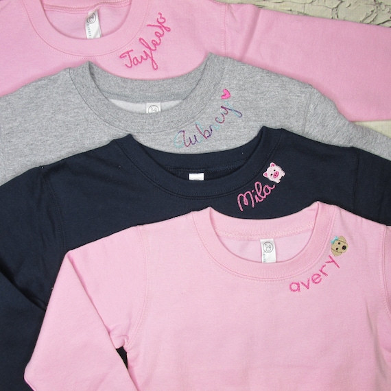 Baby/Toddler Girl Personalized Embroidered Sweatshirt