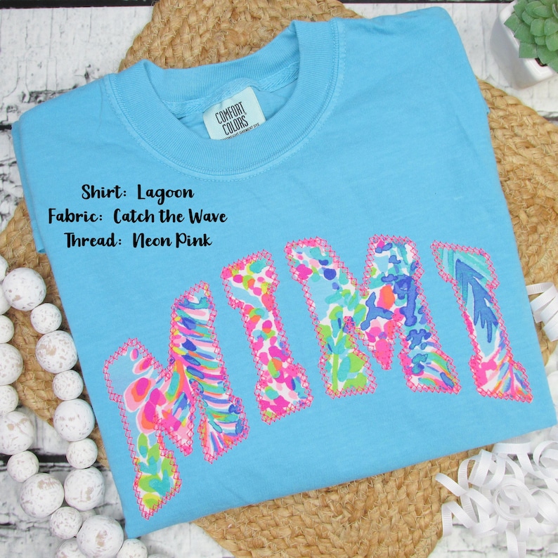 Mama T-Shirt Embroidered - Comfort Colors® Tee Women - Gigi Shirt - Mama Tshirt - Preppy Gift for Mom - Mothers Day Gift image 8
