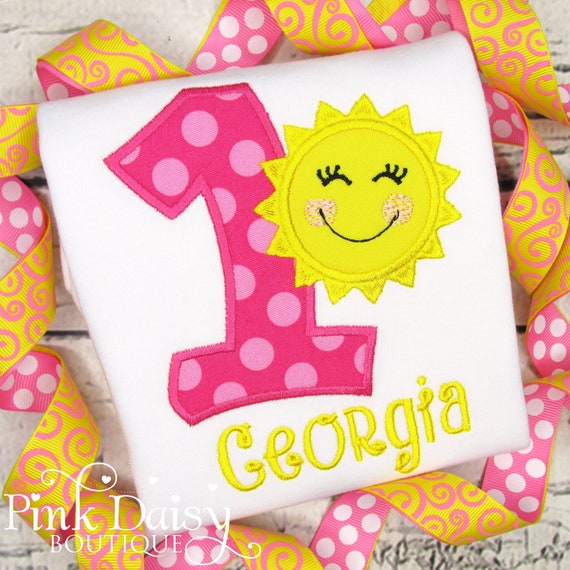 sunshine first birthday outfit