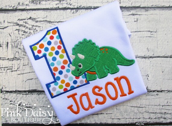 Dinosaur Birthday Shirt Triceratops 