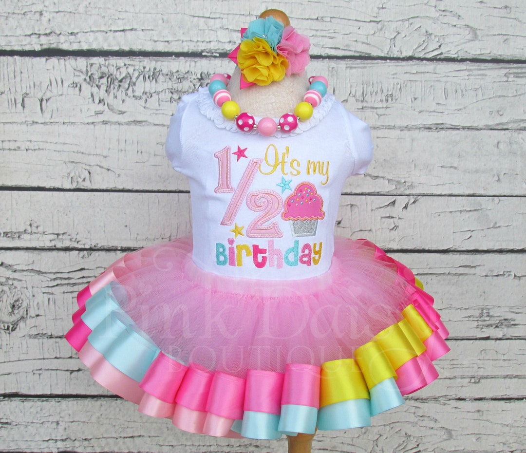 Half Year Birthday Dress Half Birthday Dress Top And Skirt Half Year Birthday Dress Half Birthday Dress Top And Skirt