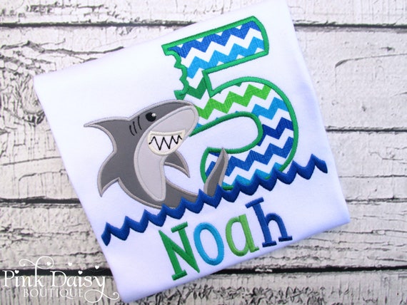 Shark Birthday Shirt - 5th Birthday Shark Birthday Shirt - 5th Birthday
