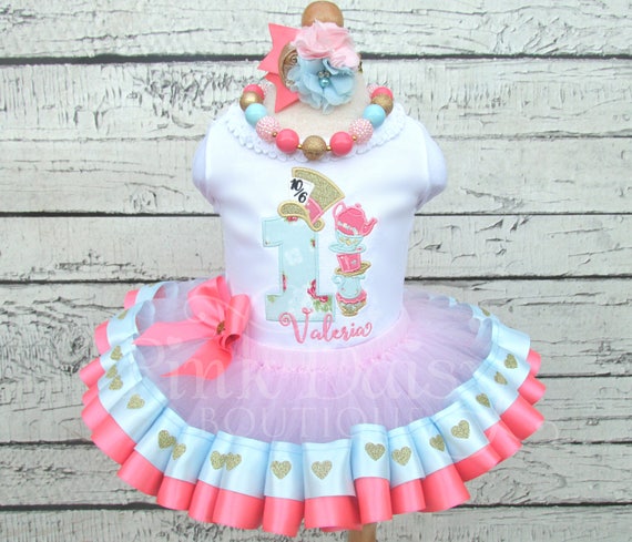 alice in wonderland first birthday outfit