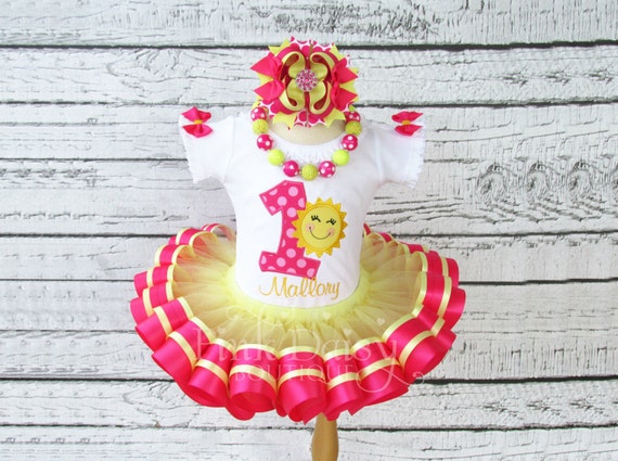 sunshine first birthday outfit