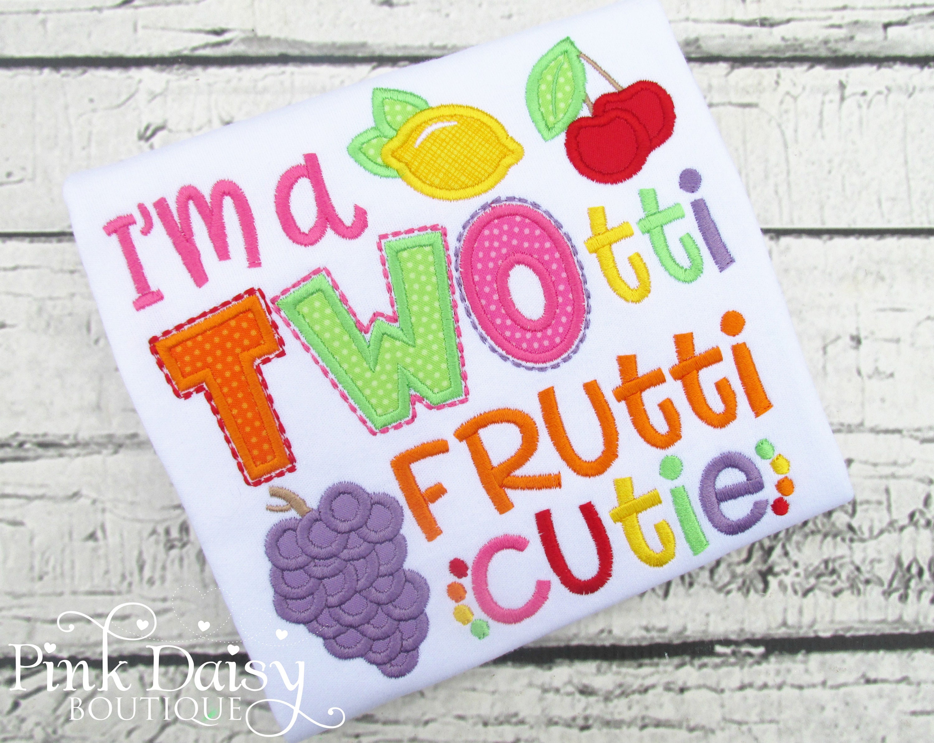 Two-tti Frutti Cutie Second Birthday Party Girl Tee – Sew Sudberry