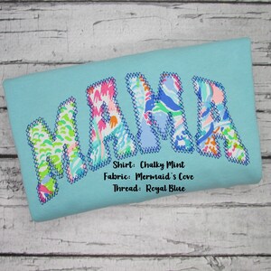 Mama T-Shirt Embroidered - Comfort Colors® Tee Women - Gigi Shirt - Mama Tshirt - Preppy Gift for Mom - Mothers Day Gift image 12