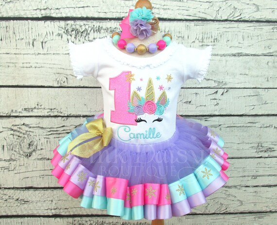 unicorn tutu birthday outfit