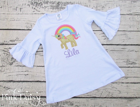 Unicorn personalized Embroidered shirt
