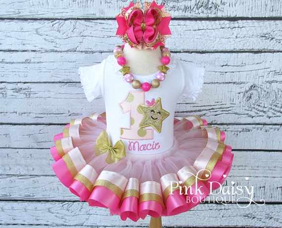 Twinkle Twinkle Little Star Birthday Outfit First Birthday Tutu