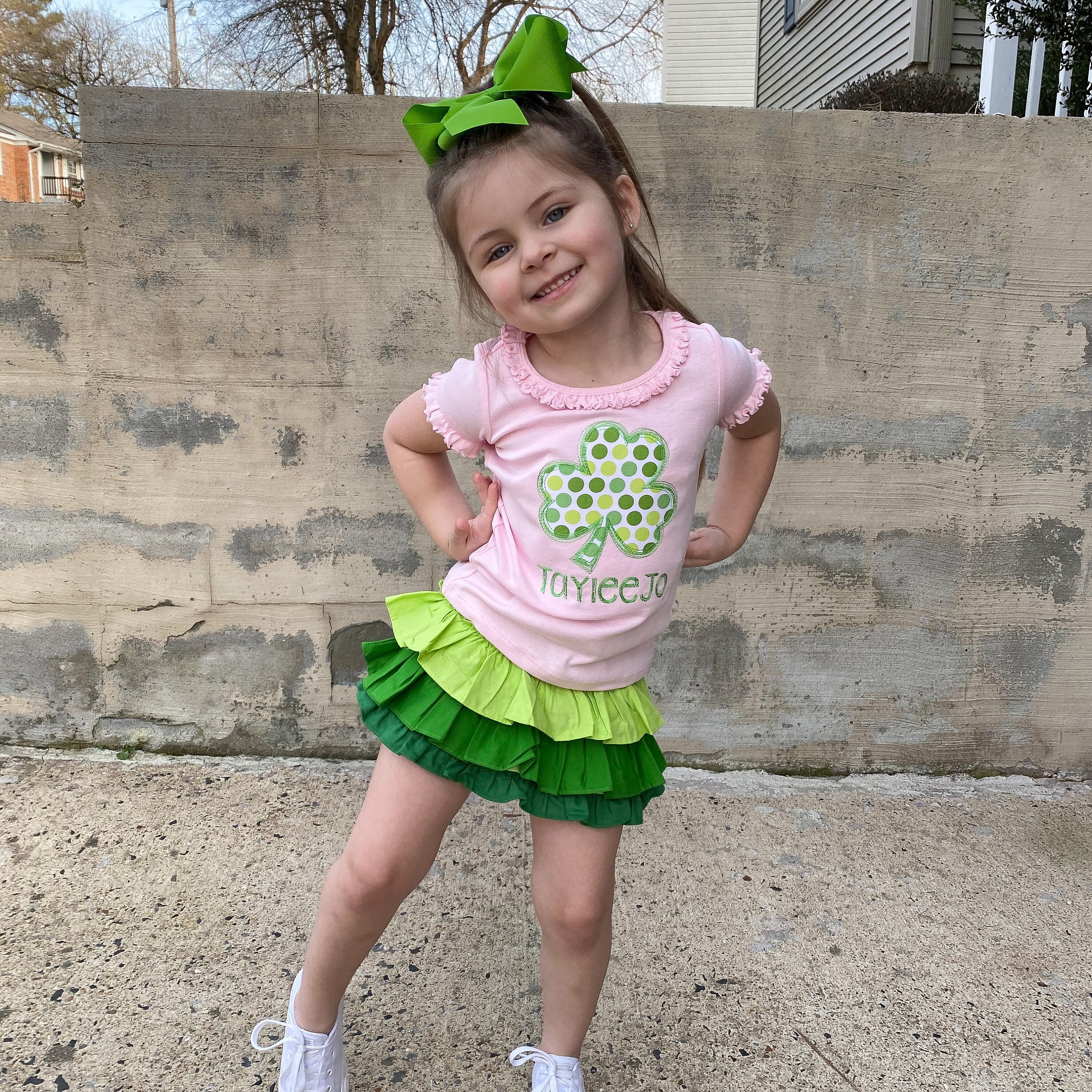 St patrick's day toddler girl shirts Clearance
