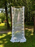 Lace Wedding Welcome Sign, Custom Made Sheer Banner | Elegant Reception Decor product logo