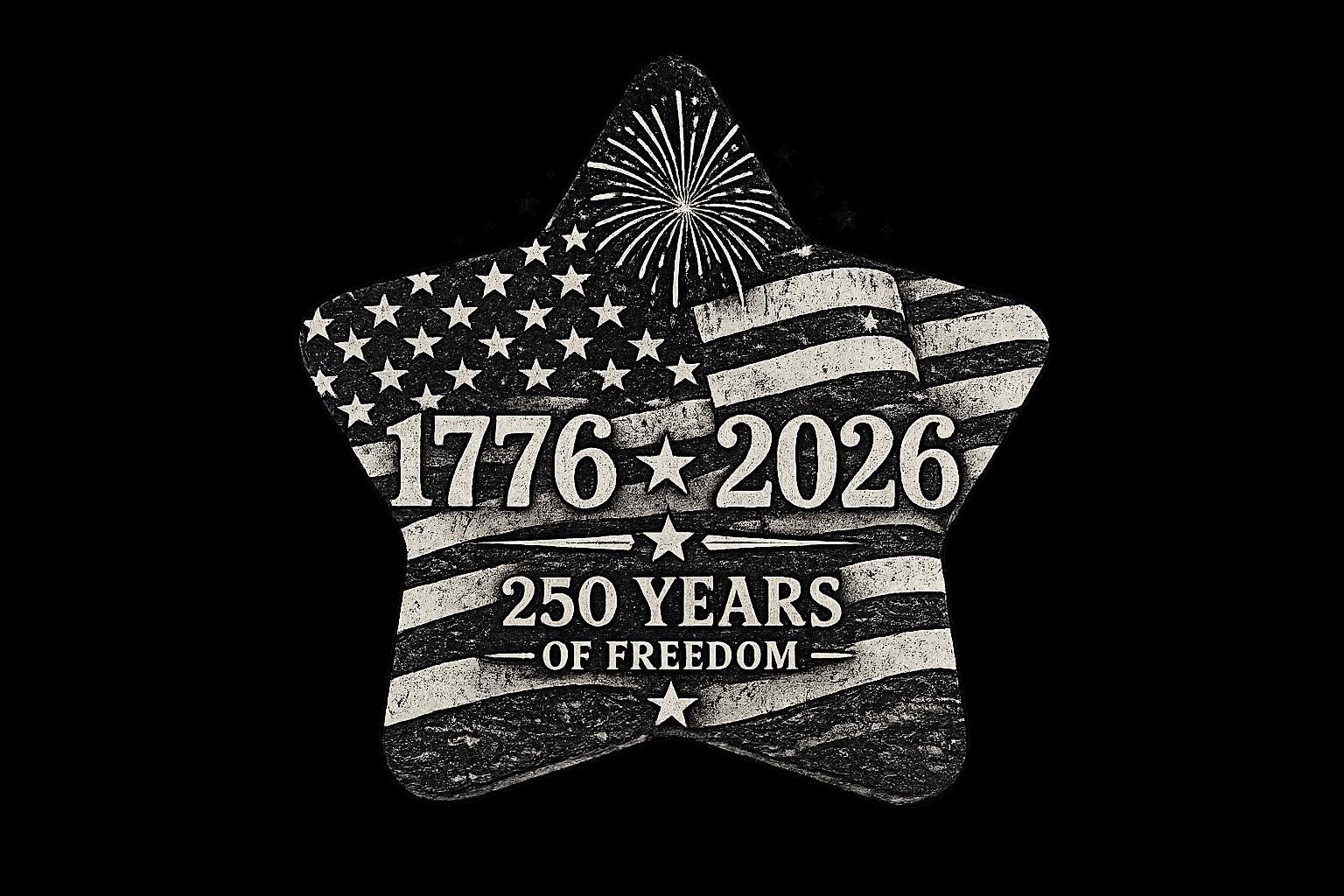 250th Anniversary Slate Star Coaster Set