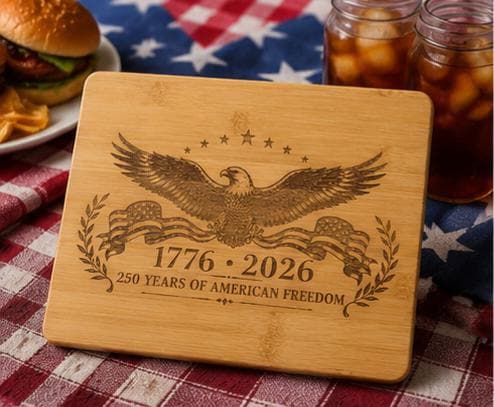 1776-2026 Bamboo Cutting Board