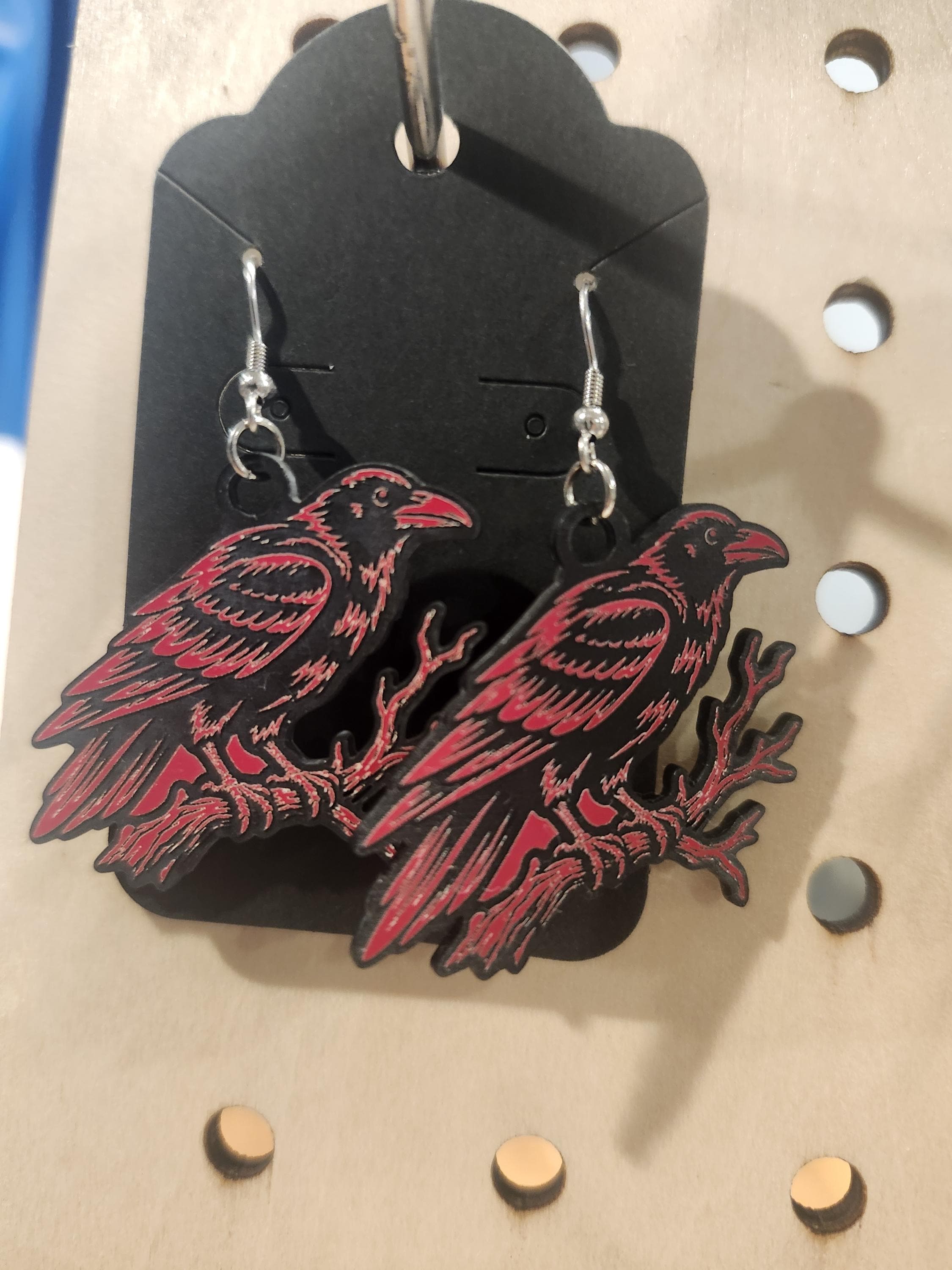 Halloween Earrings | Laser Engraved Acrylic Horror Earrings | Witch, Pumpkin, Skull, Vampire, Haunted House | Spooky Earrings