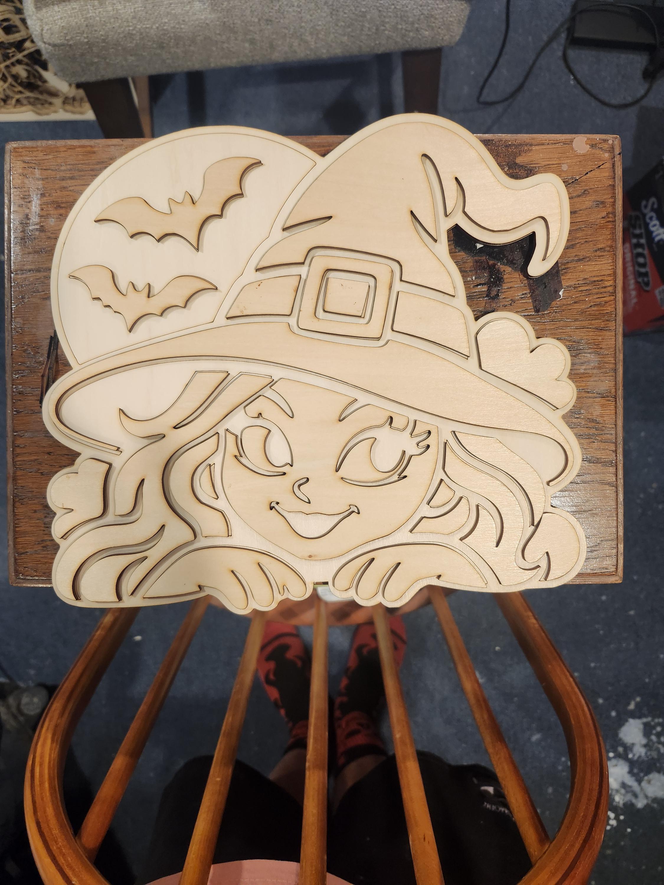 Halloween Paint Kits — packaging and gift presentation of the laser engraved studio piece
