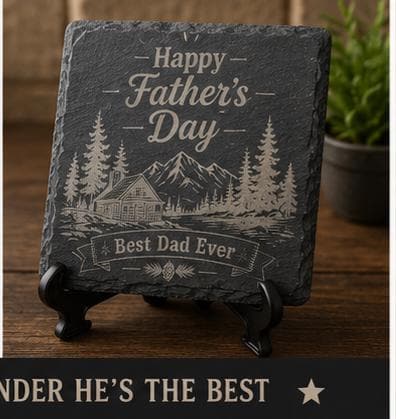 Father’s Day Slate Coaster Set