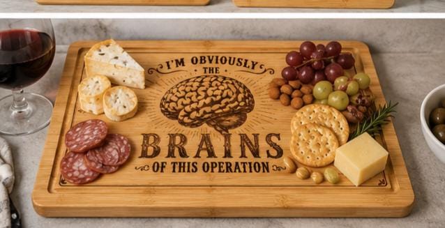 Brains & Test Subject Cutting Board Set