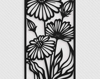 Flowers floral wall art home decor