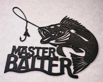 Master baiter fishing wall art home decor
