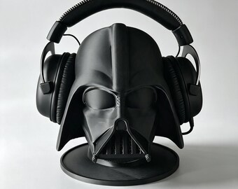 Darth Vader Inspired Headphone Stand – Gaming Headset Holder, Desk Organiser & Gamer Gift