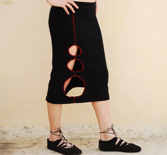 black skirt festival outfit