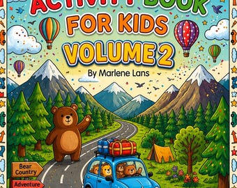子供向けロードトリップアクティビティブック 第2巻（対象年齢：4～8歳）（デジタルダウンロード版）