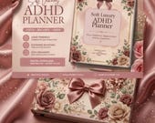 Soft luxury ADHD planner/digital planner for women/ ADHD friendly daily planner/pink luxury productivity pdf