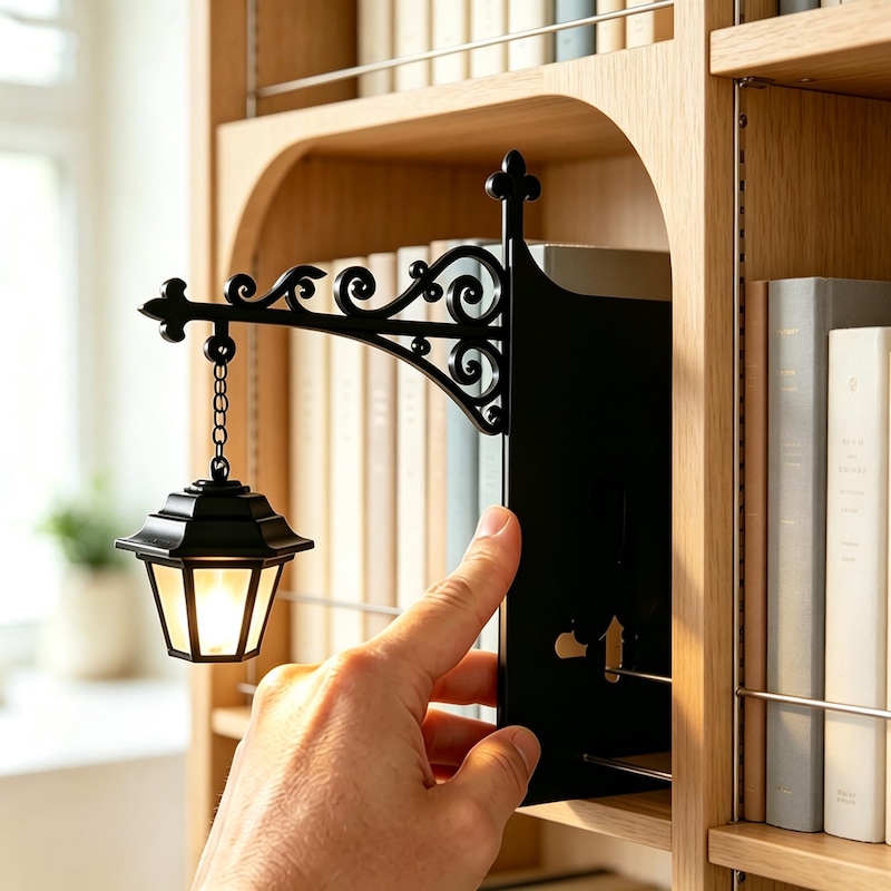 Mini Lantern Bookshelf Light - Etsy