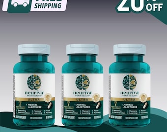 3X Neuriva Brain Health Ultra 60 Capsules Each Memory Focus Mental Support
