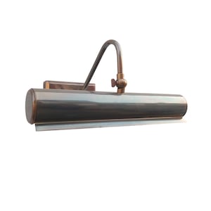 Solid Brass Artwork Display Lamp, Antique Style Brass Wall Fixture, Gallery Frame Lighting