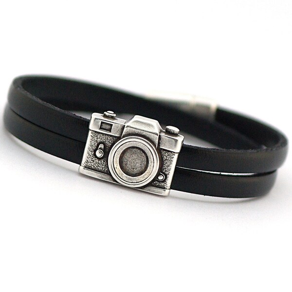 Cadeau pour amateur de photographie, cadeau pour journaliste, bracelet pour appareil photo, appareil photo vintage, cadeau pour petit ami, cadeau de voyage